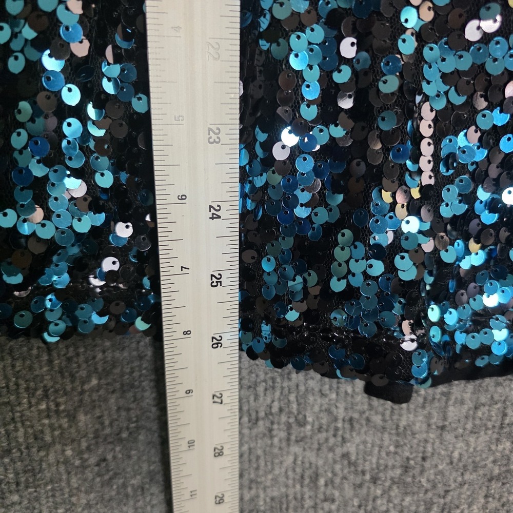 NEW Vintage Baby Phat Sequin Tank Top Deadstock M Blue Y2K‎ 90s Rave Festival - Picture 11 of 11